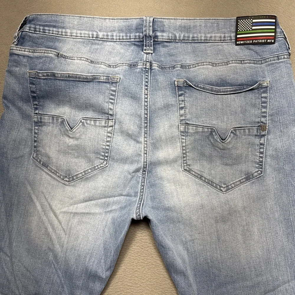 Howitzer Freedom Defense Tactical Jeans Mens 42x34 (40x32) Boot Stretch Whiskers